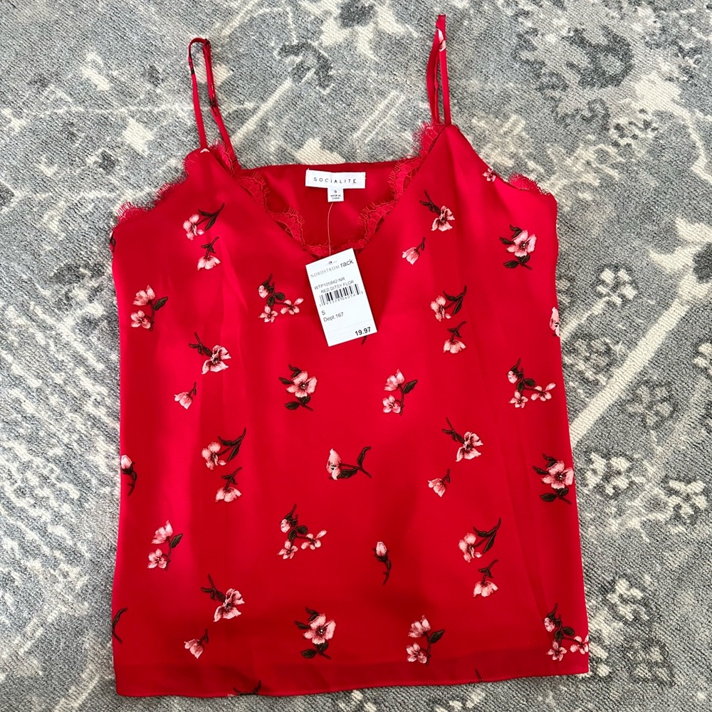 NWT Socialite satin cami